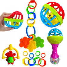 Carregar imagem no visualizador da galeria, Kit 8 Peças Sensorial Silicone Brinquedo Educativo Colorido
