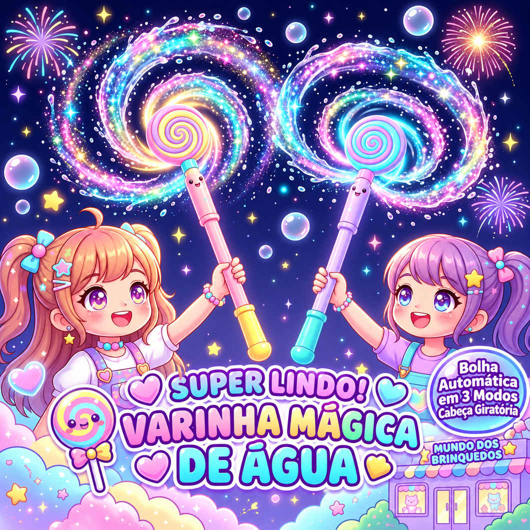 Varinha de Bolha de Pirulito – Brinquedo de Bastão de Bolha Fofo Estilo Doce